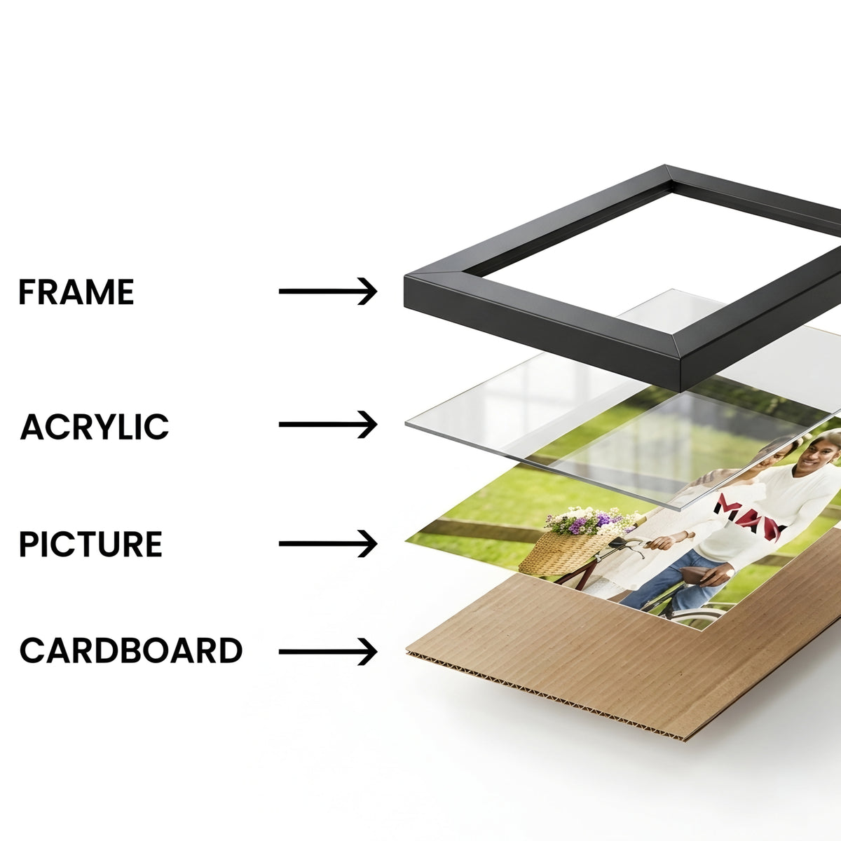 "Hard Work & Discipline Shape the Future" Motivational Wall Frame (A4)