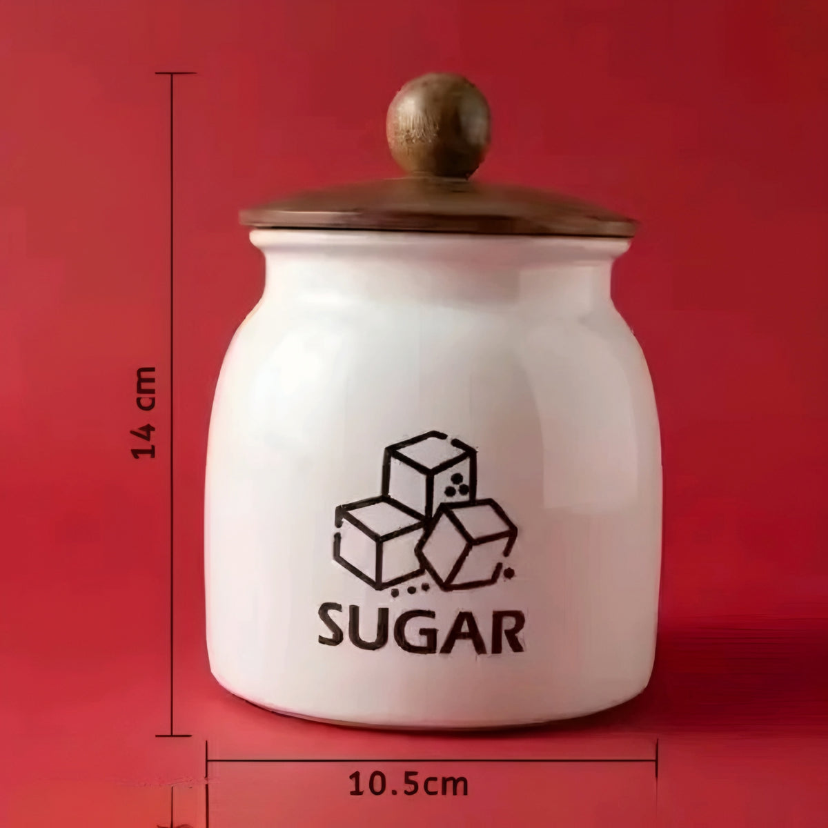 Aesthetic 2-Piece Airtight Kitchen Canister Set with Spoons (Tea & Sugar)