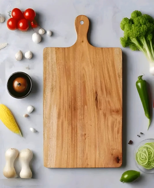 Premium Wooden Chopping Board with Handle (16 x 8.5 Inches)