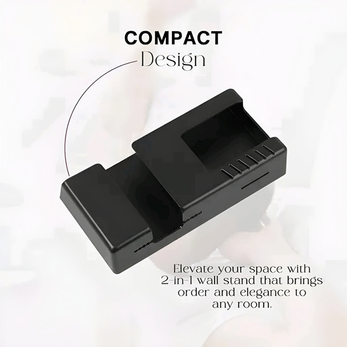 Modern Wall-Mounted Mobile Charging Stand & Remote Organizer Box