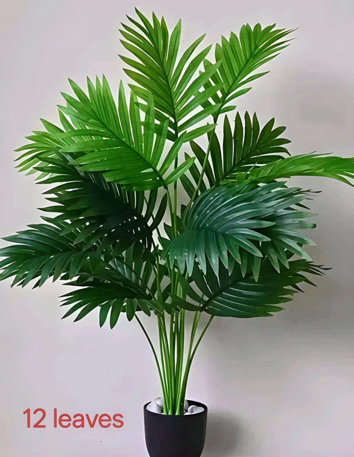 Aesthetic 12-Leaf Artificial Areca Palm Plant with Pot